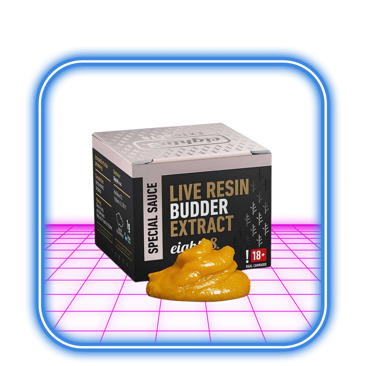 Eighty8 CBD Live Resin Budder Extract - 75 % CBD 1g