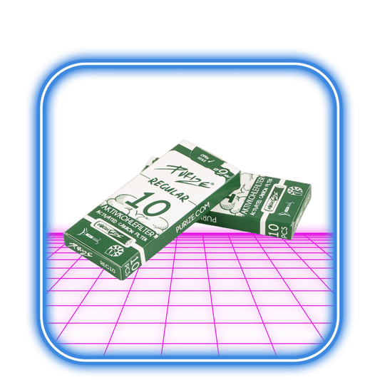 Purize Activated Carbon Filter - Regular Size 9mm (10st) - HiMood.se - Purize