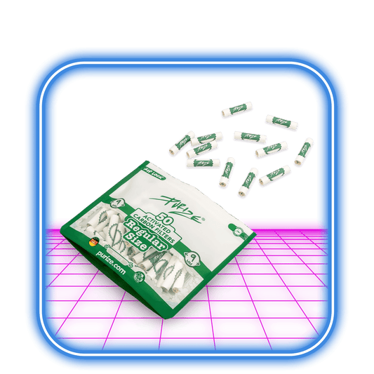 Purize Activated Carbon Filter - Regular Size 9mm (50st) - HiMood.se - Purize