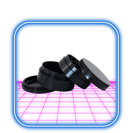 RAW | Hammer Craft Medium Aluminium Grinder Black 4 - Part (55mm) - HiMood.se - RAW