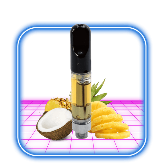 THCA 50% 510 Cartridge | Pina Colada (Sativa) - 1ml Live Resin Destillat - HiMood.se - HiMood
