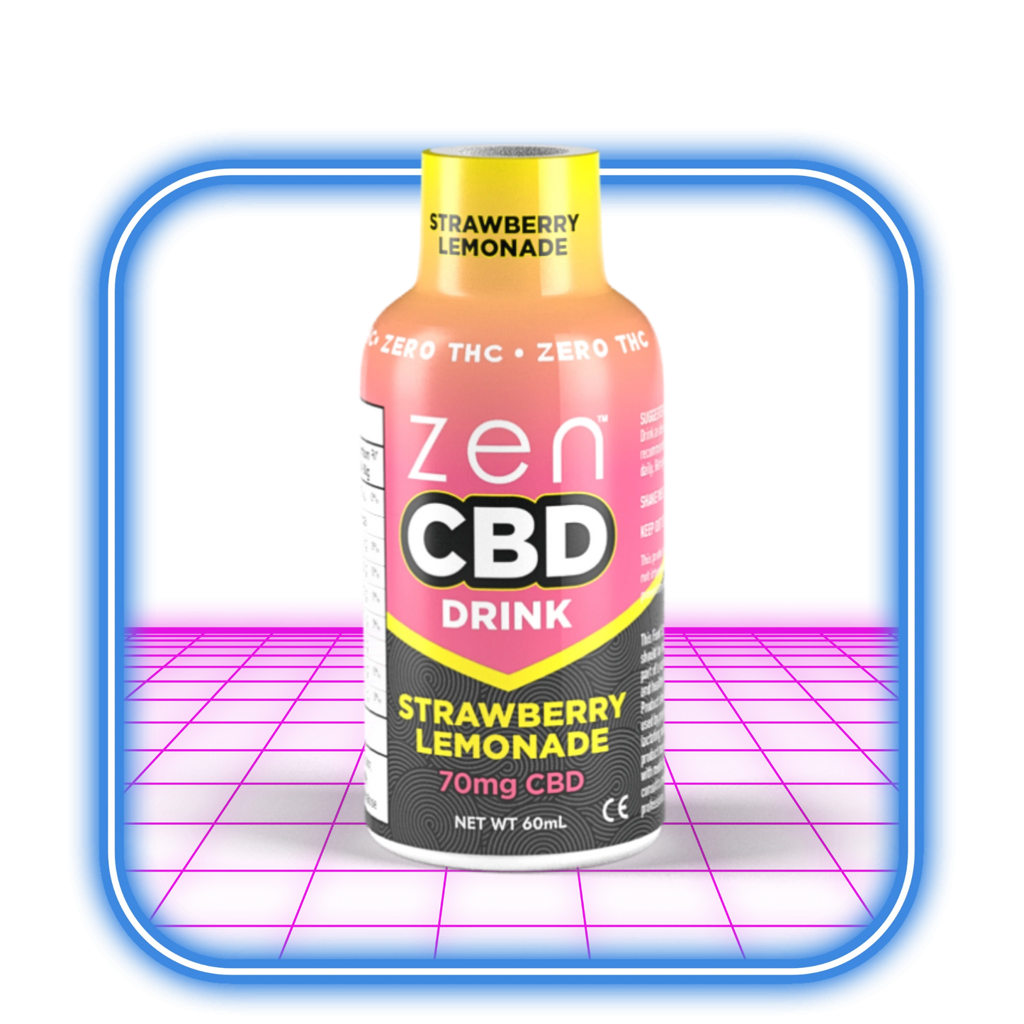 ZEN CBD Drink - Strawberry Lemonade - 70mg 60 ml