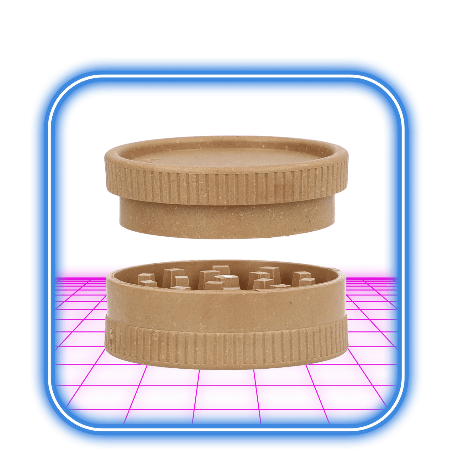 Champ High | 2 - Part Biodegradable Hemp Grinder 55mm (Mix Colors) - HiMood.se - Champ High