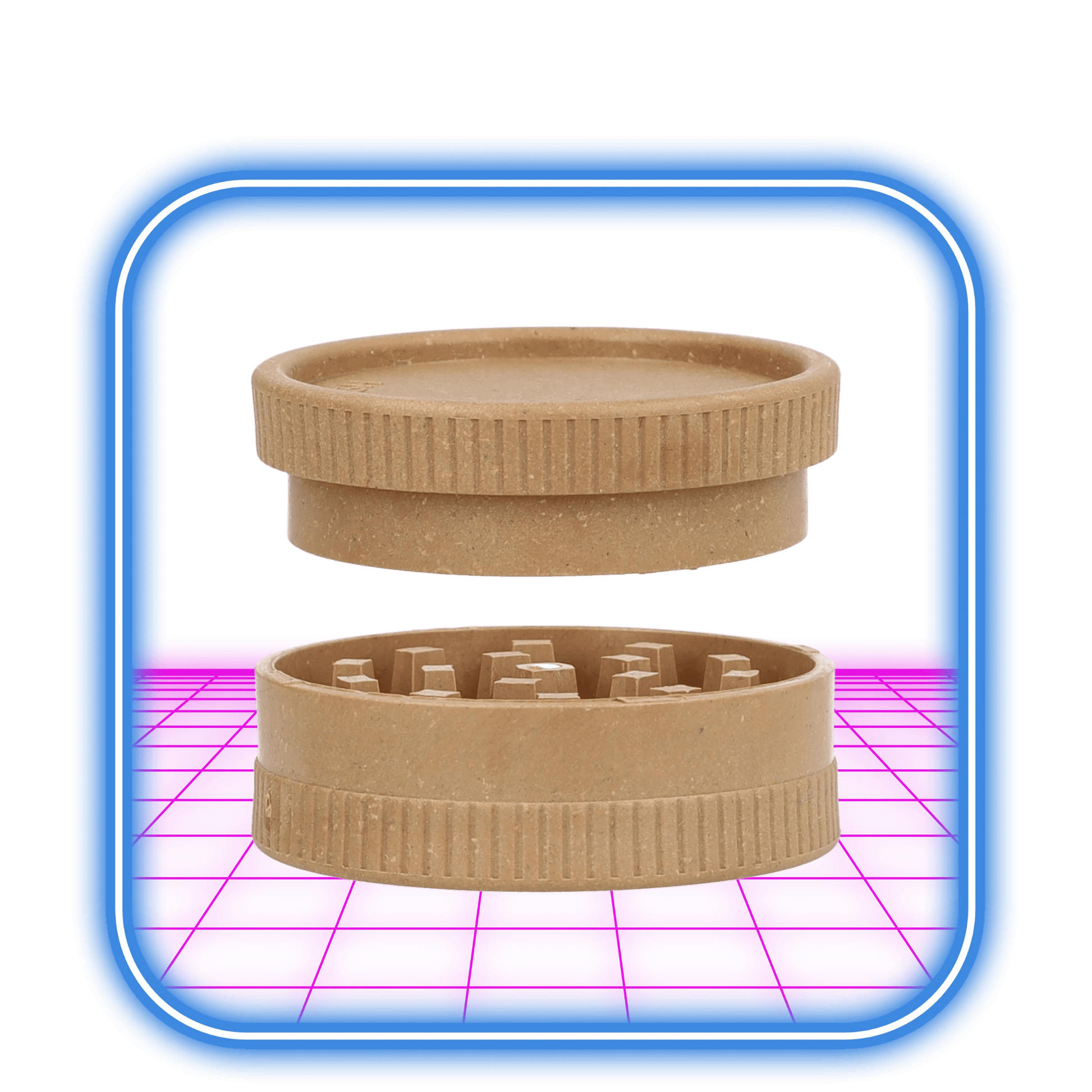 Champ High | 2 - Part Biodegradable Hemp Grinder 55mm (Mix Colors) - HiMood.se - Champ High