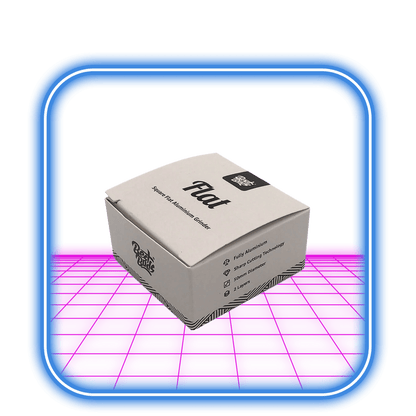 Best Buds | Flat Square Aluminimum Grinder 50mm - Onyx - HiMood.se - Best Buds