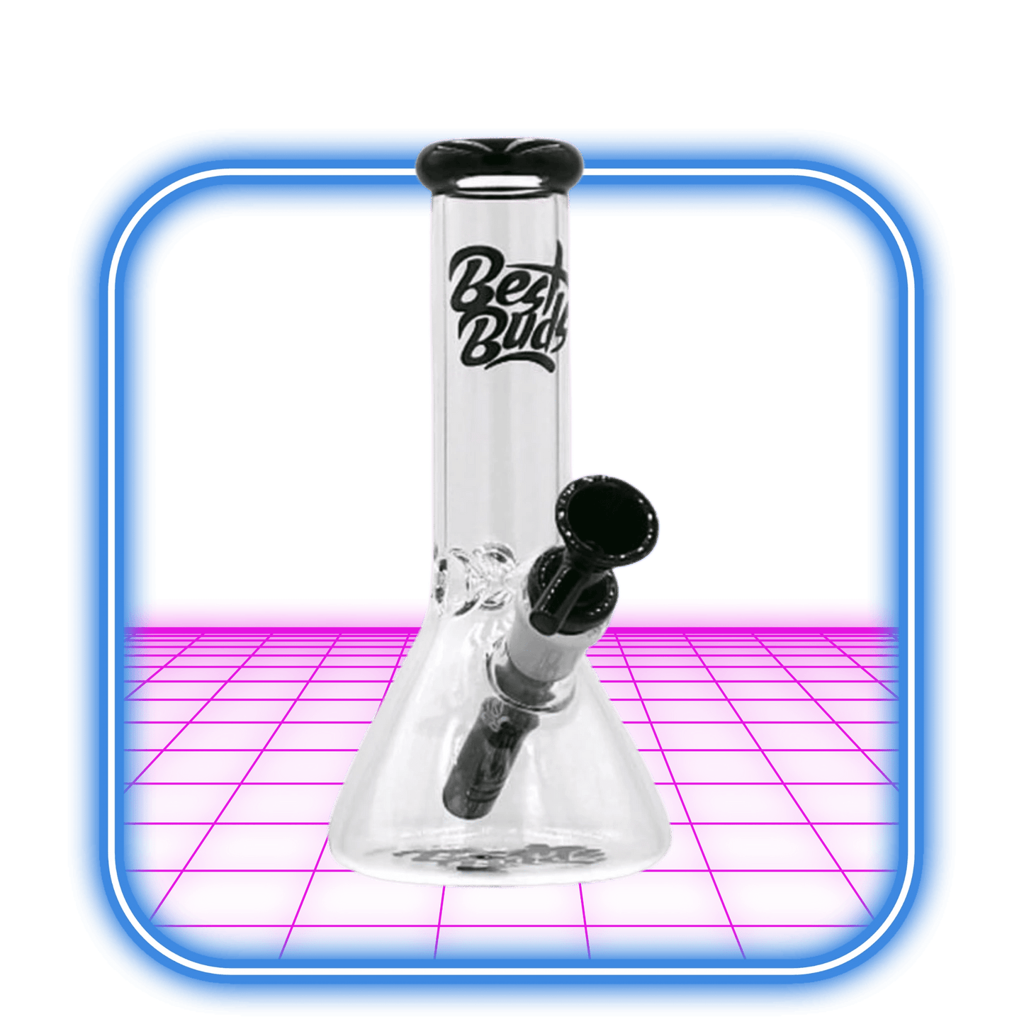 Best Buds | Transparent Glass Bong Beaker Classic 20.5cm - HiMood.se - Best Buds
