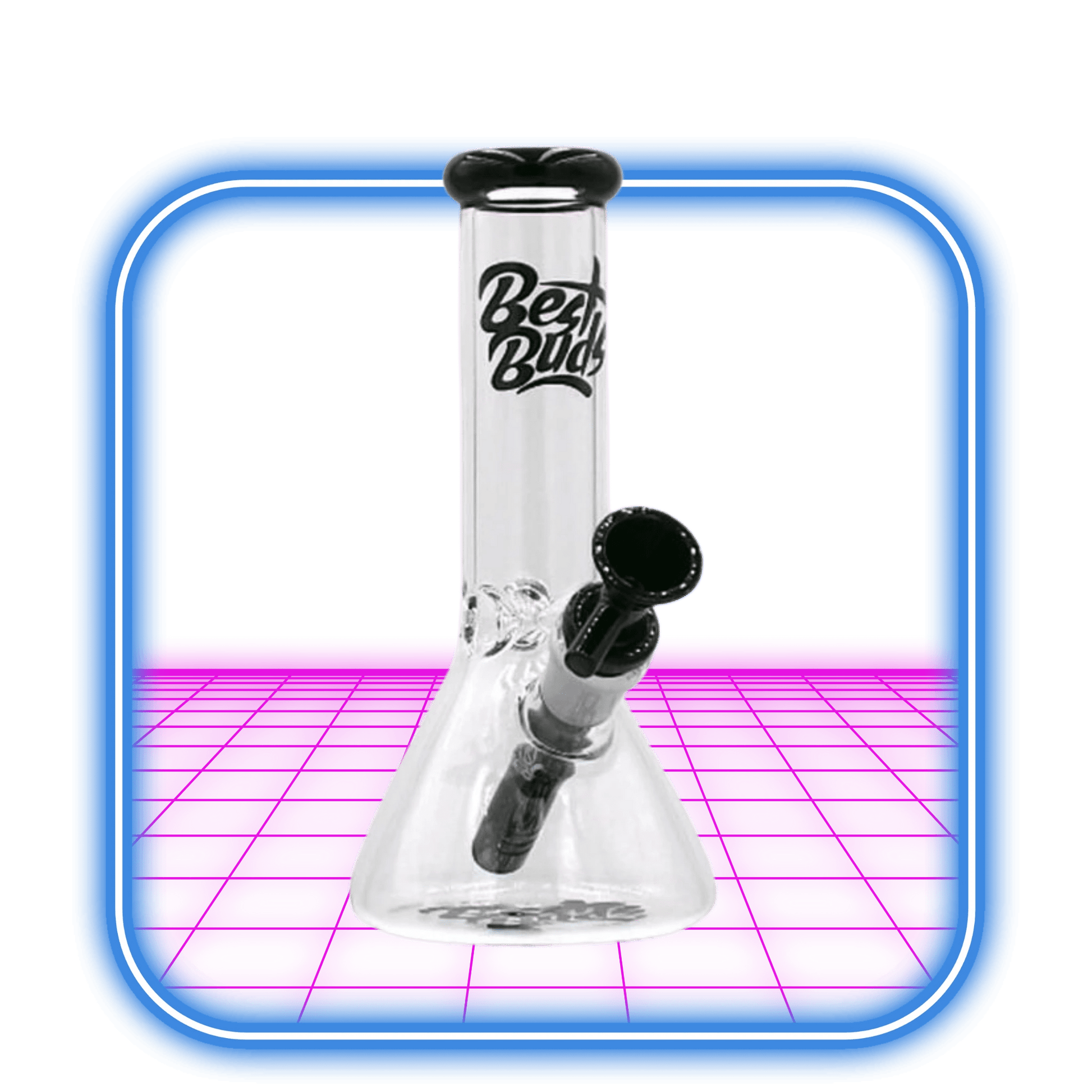 Best Buds | Transparent Glass Bong Beaker Classic 20.5cm - HiMood.se - Best Buds