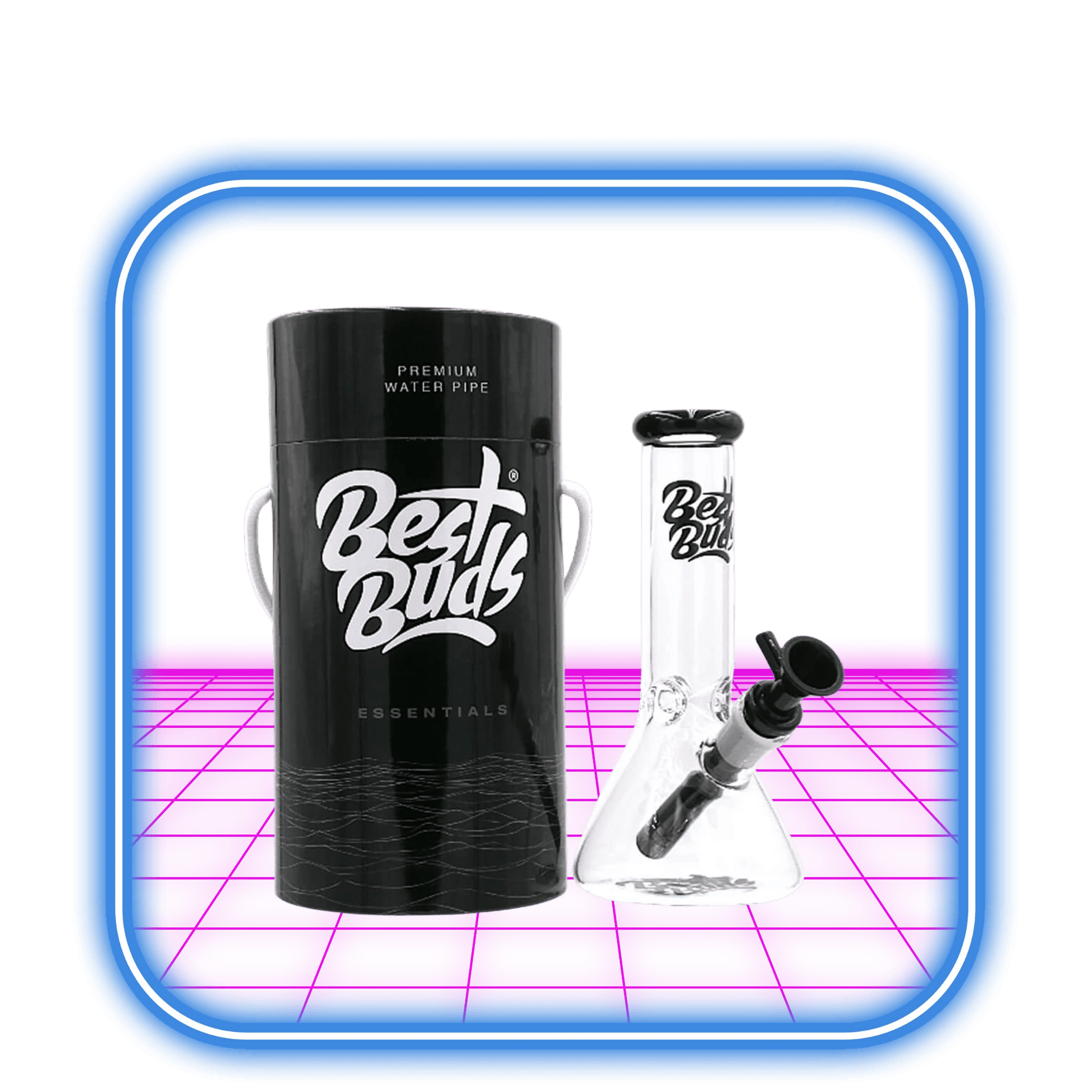 Best Buds | Transparent Glass Bong Beaker Classic 20.5cm - HiMood.se - Best Buds