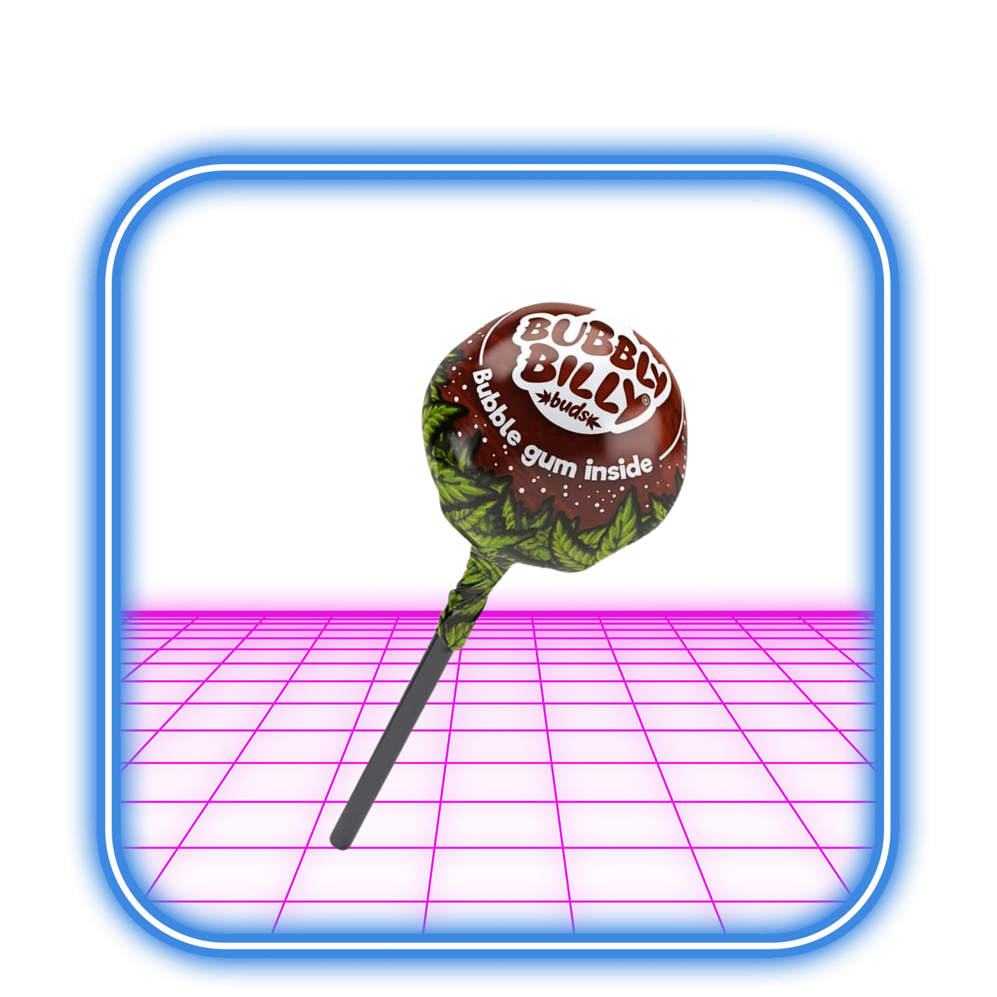 Bubbly Billy 10 mg CBD Cola Kiss Lollies with Bubblegum Inside
