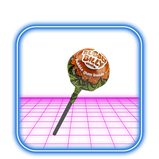 Bubbly Billy 10 mg CBD Passion Fruit Lollies with Bubblegum Inside