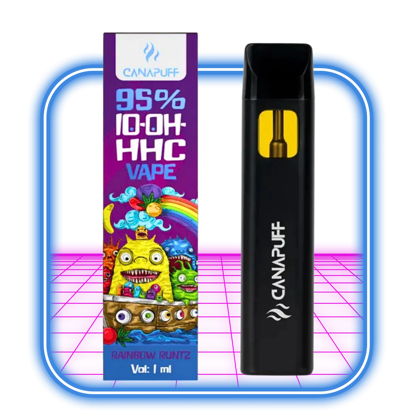 Canapuff-95_10-OH-HHC_Vape_1ml_Rainbow_Runtz_Indica