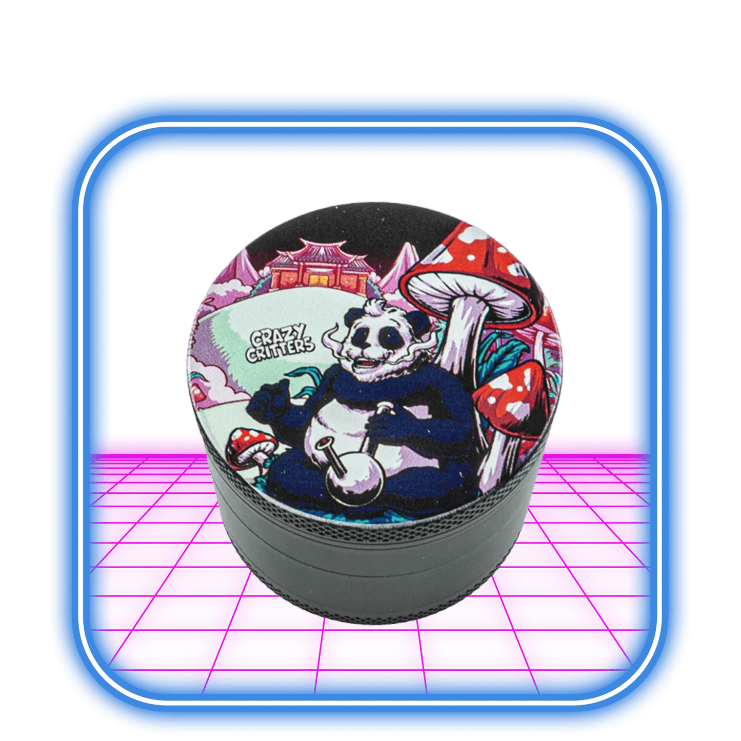 Crazy Critters | Metal Grinder 4-Part Panda (55mm)