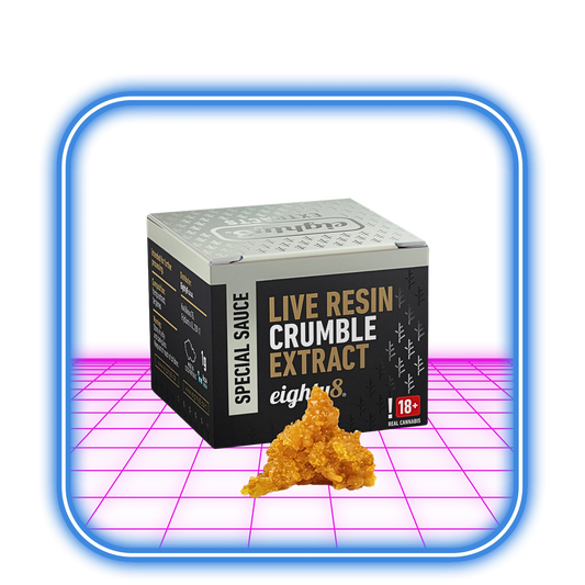 Eighty8 CBD Live Resin Crumble Extract - 82 % CBD 1g