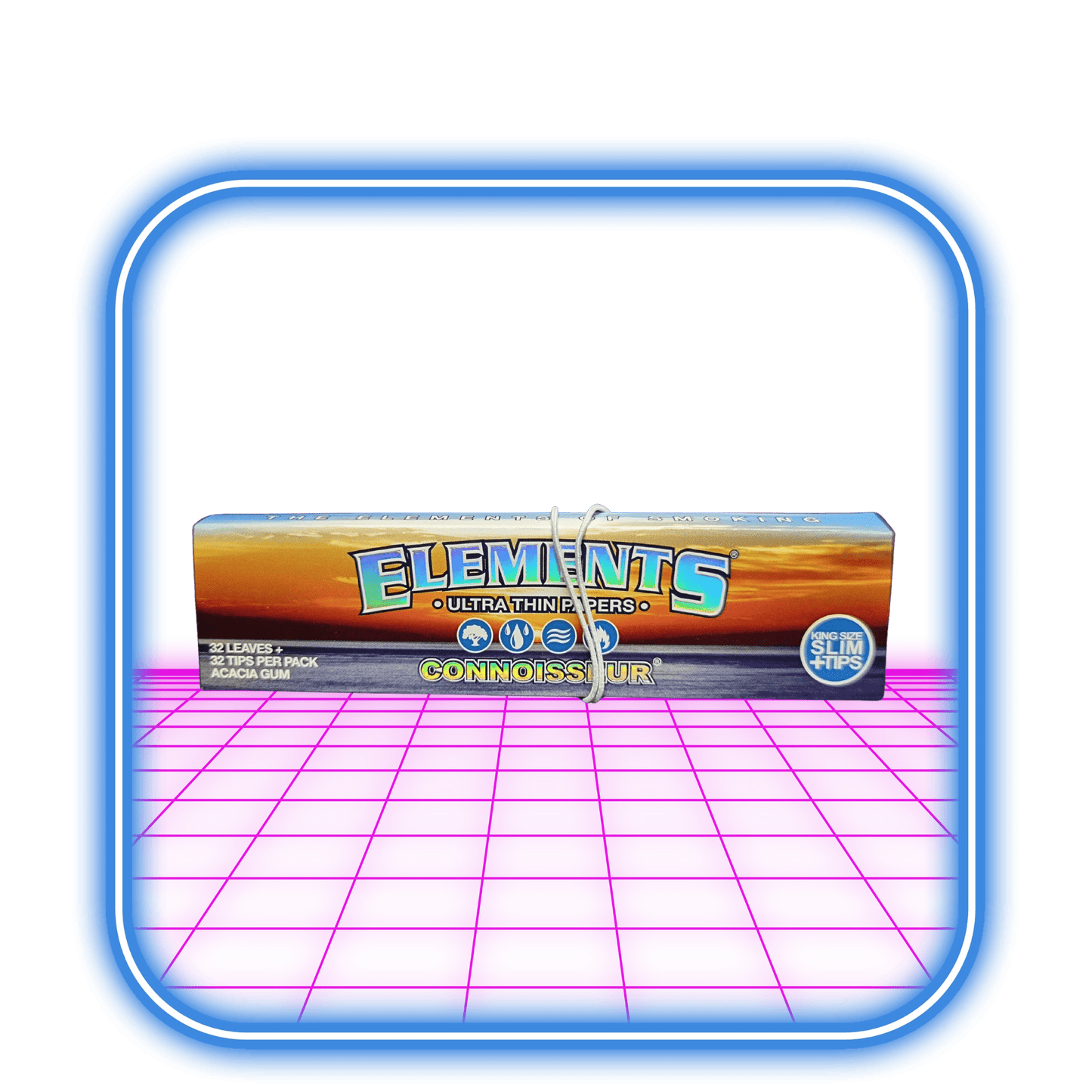 Elements | Connoisseur Kingsize Slim Papper + Tips