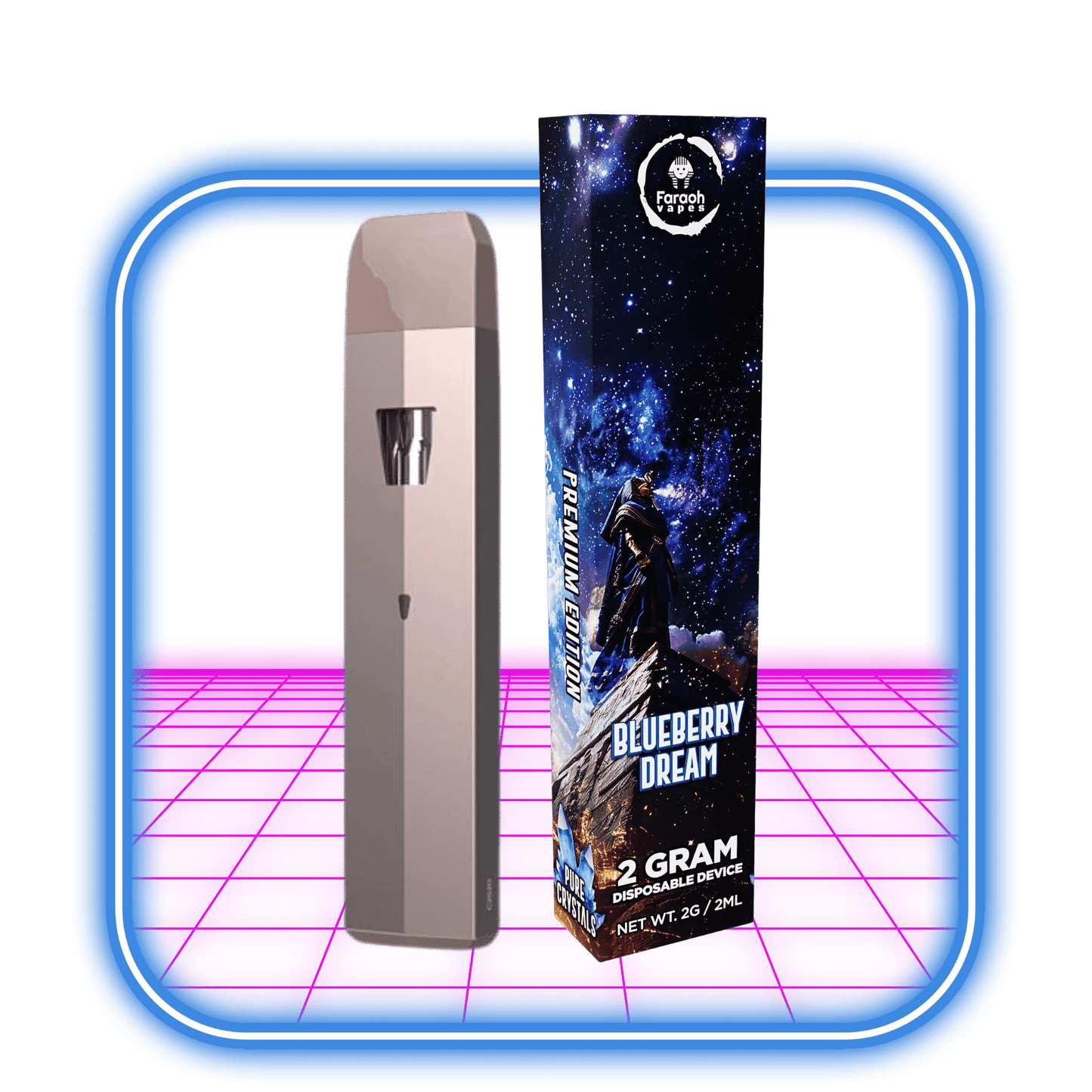 Faraoh THCA Vape 45% | Blueberry Dream (Sativa) - 2ml