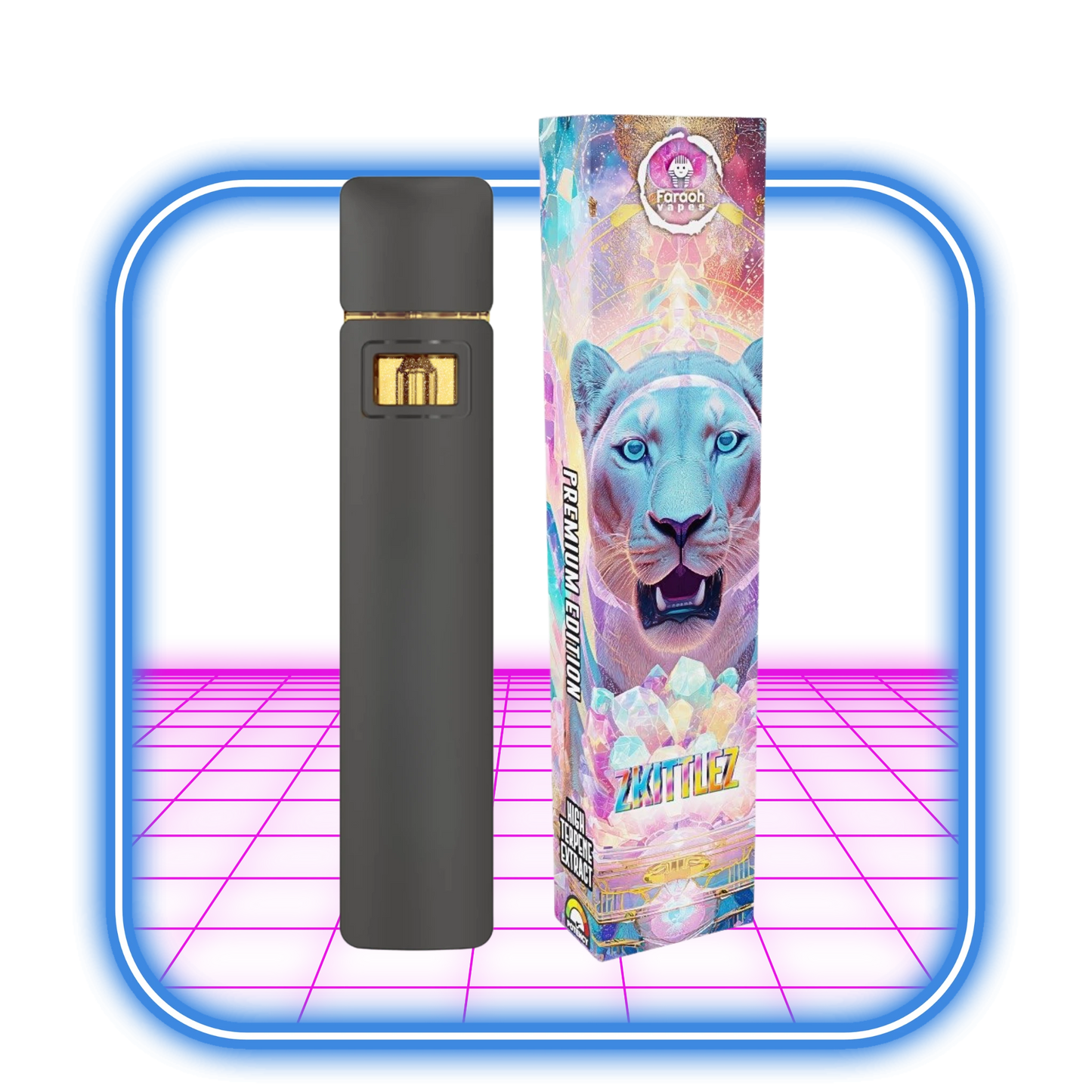 Faraoh THCA Vape 45% | Zkittlez (Indica) - 2ml