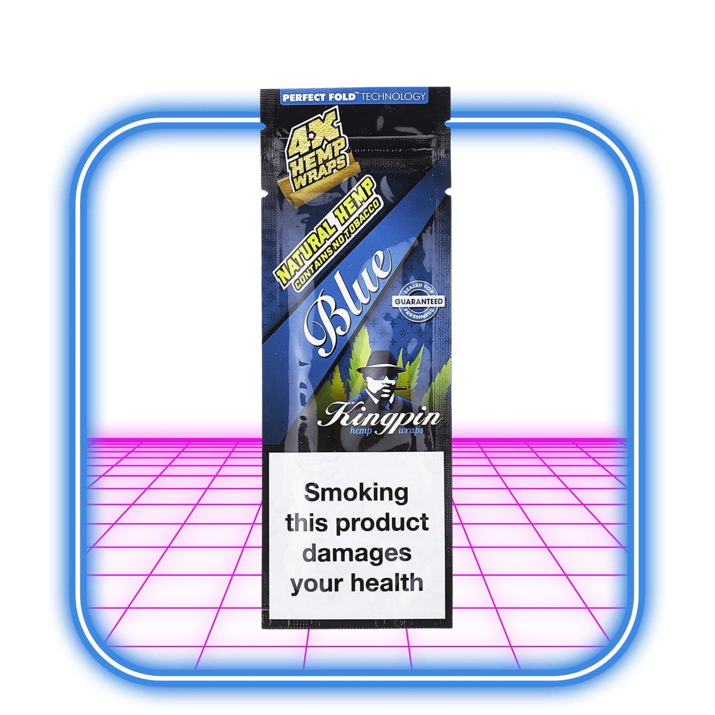Kingpin Hemp Wraps - Blue (4st Wraps)