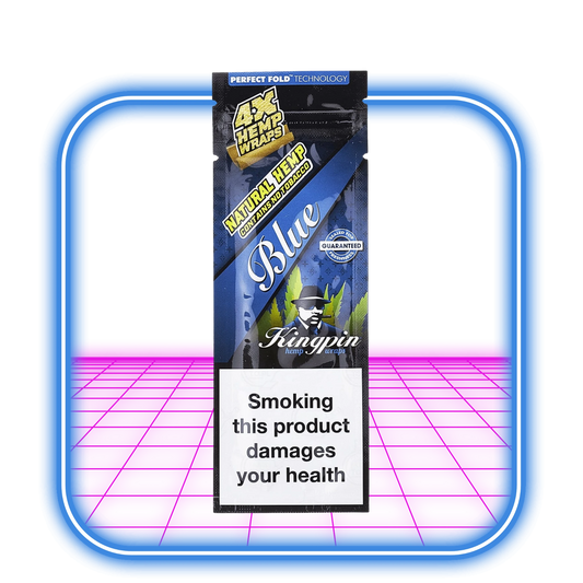 Kingpin Hemp Wraps - Blue (4st Wraps)