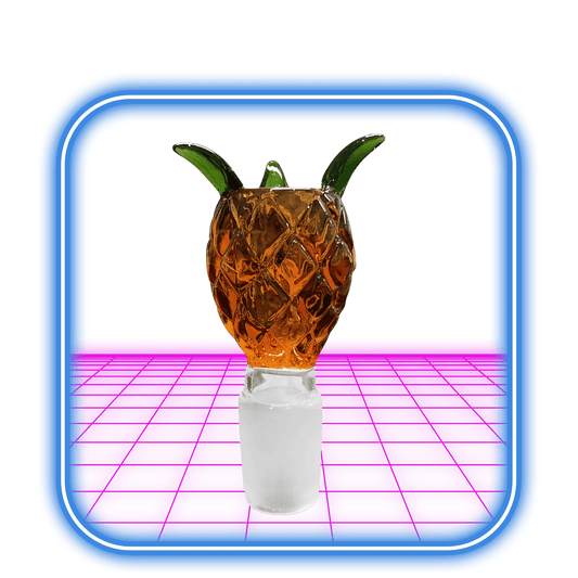 Glaskopp Pineapple Yellow - 18mm - HiMood.se - Simply Green