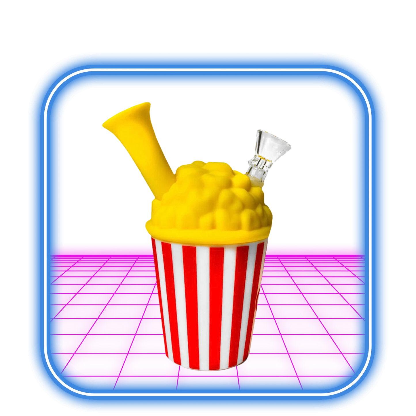 Popcorn Bucket Silikon Bong 15cm