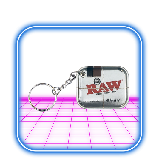 RAW | Metal Keyring Keychain Silver