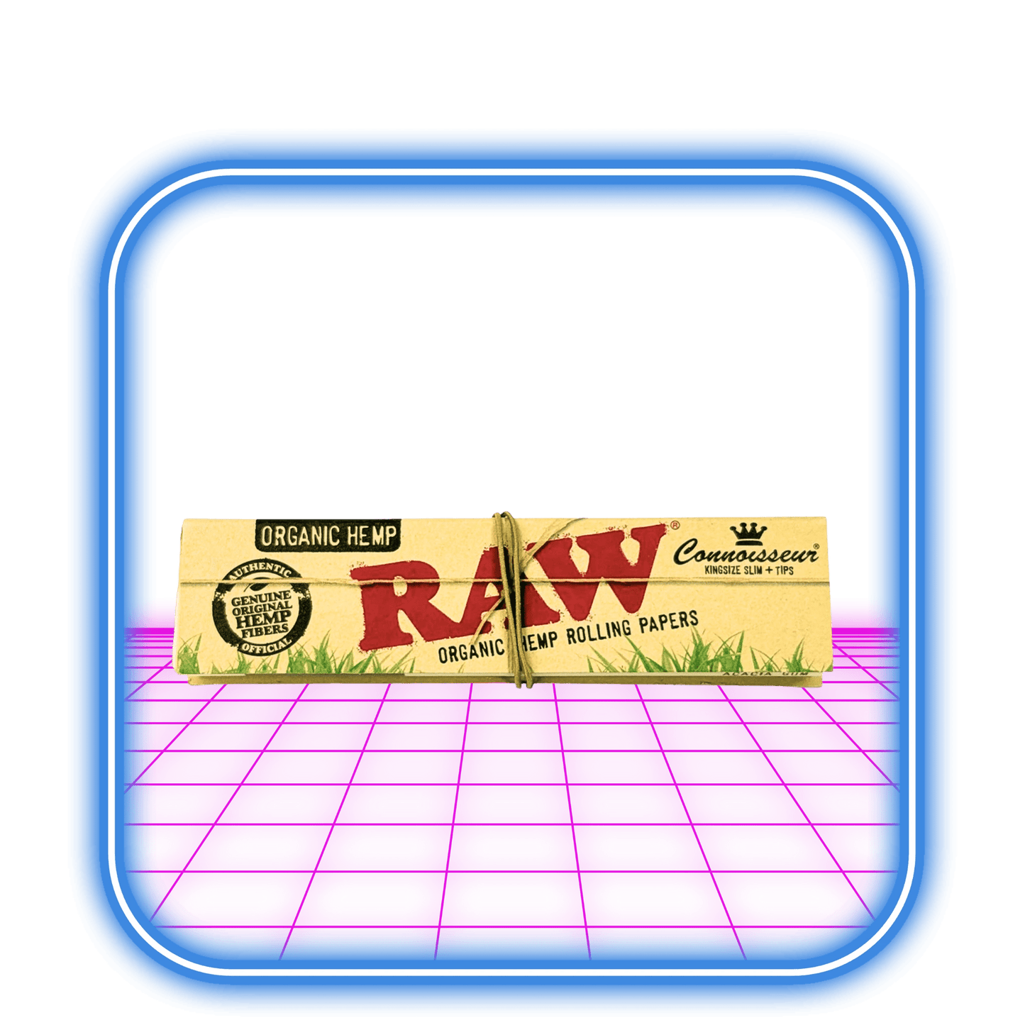 RAW | Connoisseur K.S Slim Organic Hemp Papper + Tips - HiMood.se - RAW
