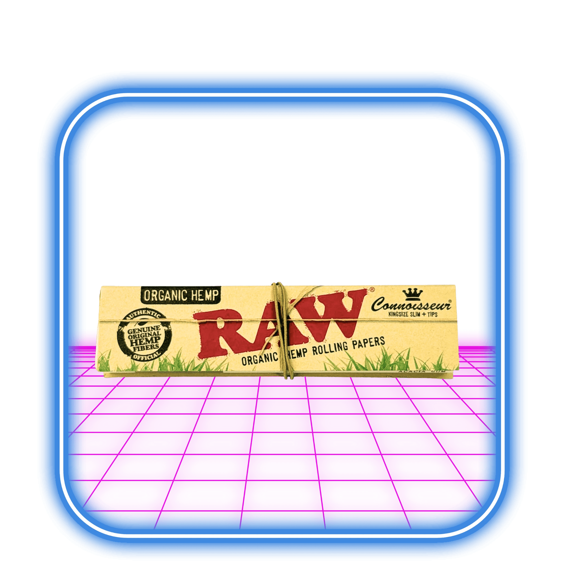 RAW | Connoisseur K.S Slim Organic Hemp Papper + Tips - HiMood.se - RAW