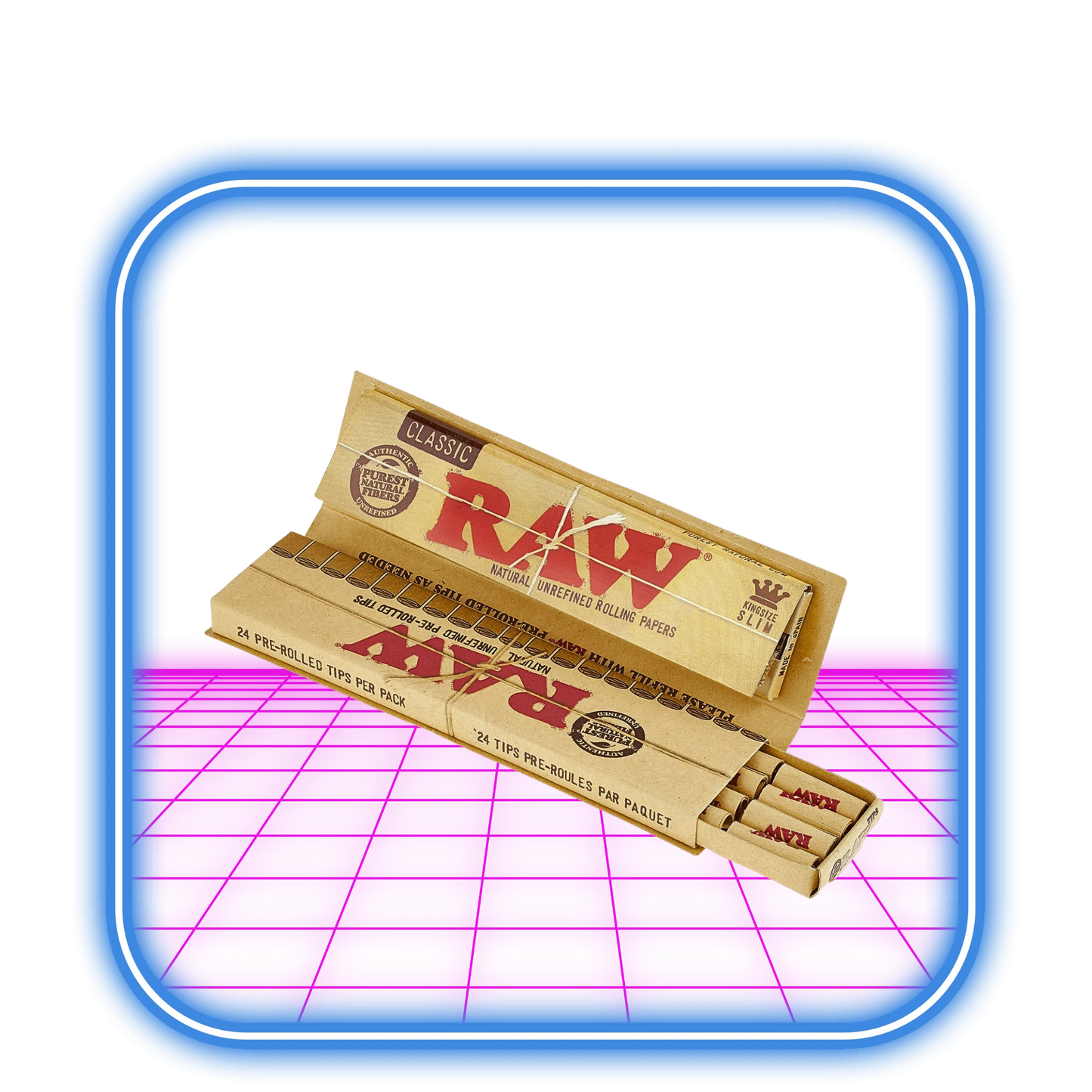 RAW | Connoisseur Kingsize Papper + Prerolled Tips