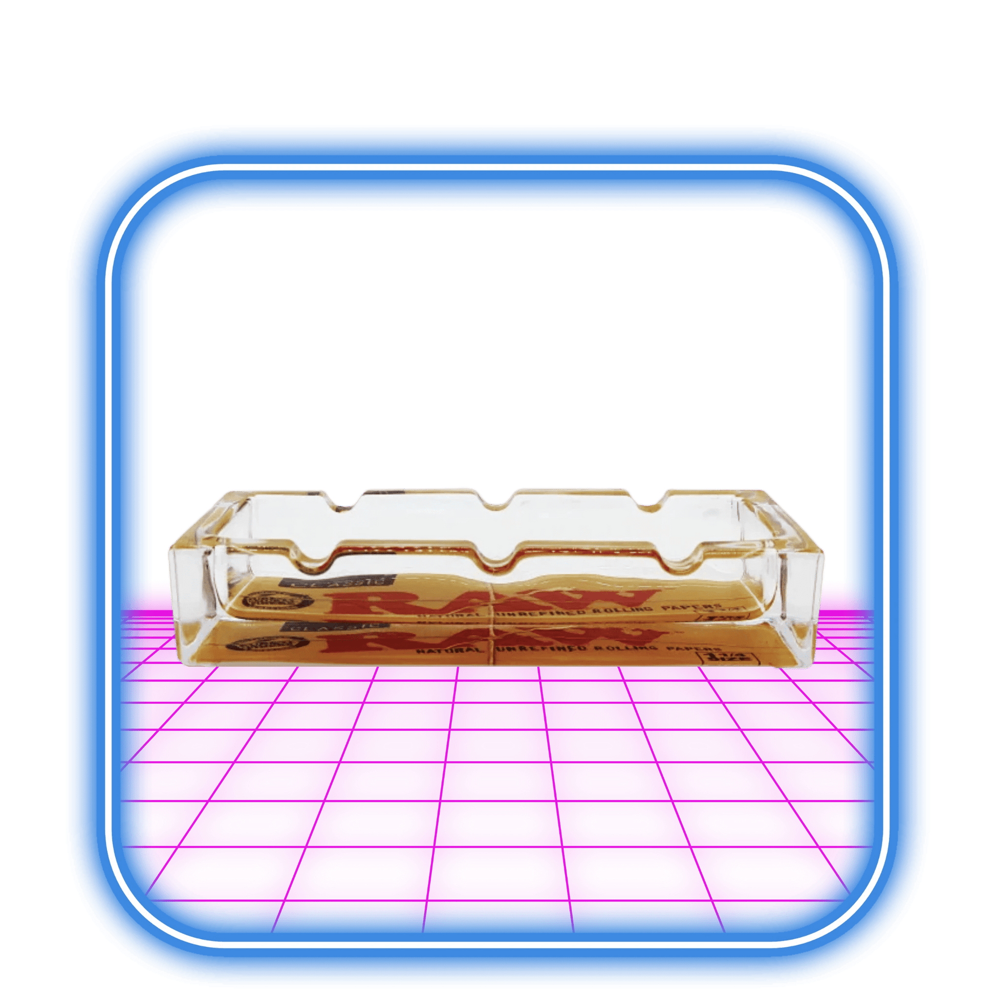 RAW | Glas Askfat Rektangulär (16cm) - HiMood.se - RAW