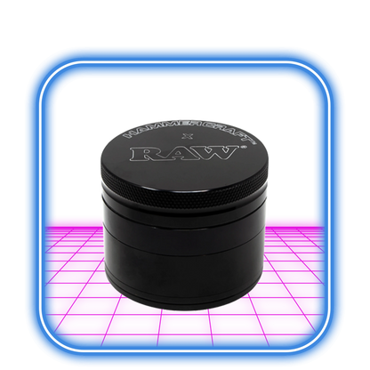 RAW | Hammer Craft Medium Aluminium Grinder Black 4-Part (55mm)