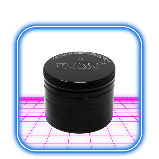 RAW | Hammer Craft Medium Aluminium Grinder Black 4-Part (55mm)