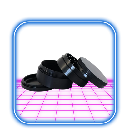 RAW | Hammer Craft Medium Aluminium Grinder Black 4-Part (55mm)