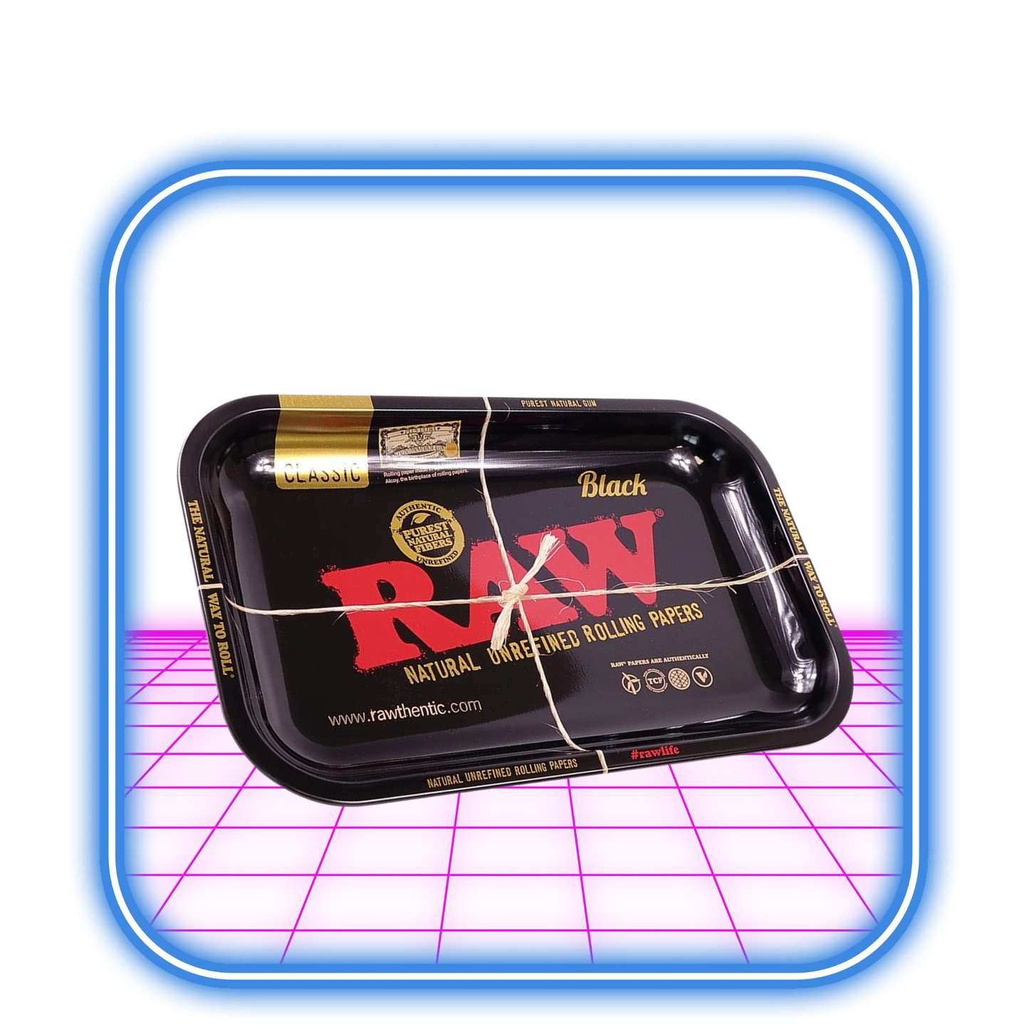 RAW | Metal Rullbricka Black - Medium 27 x 18 cm