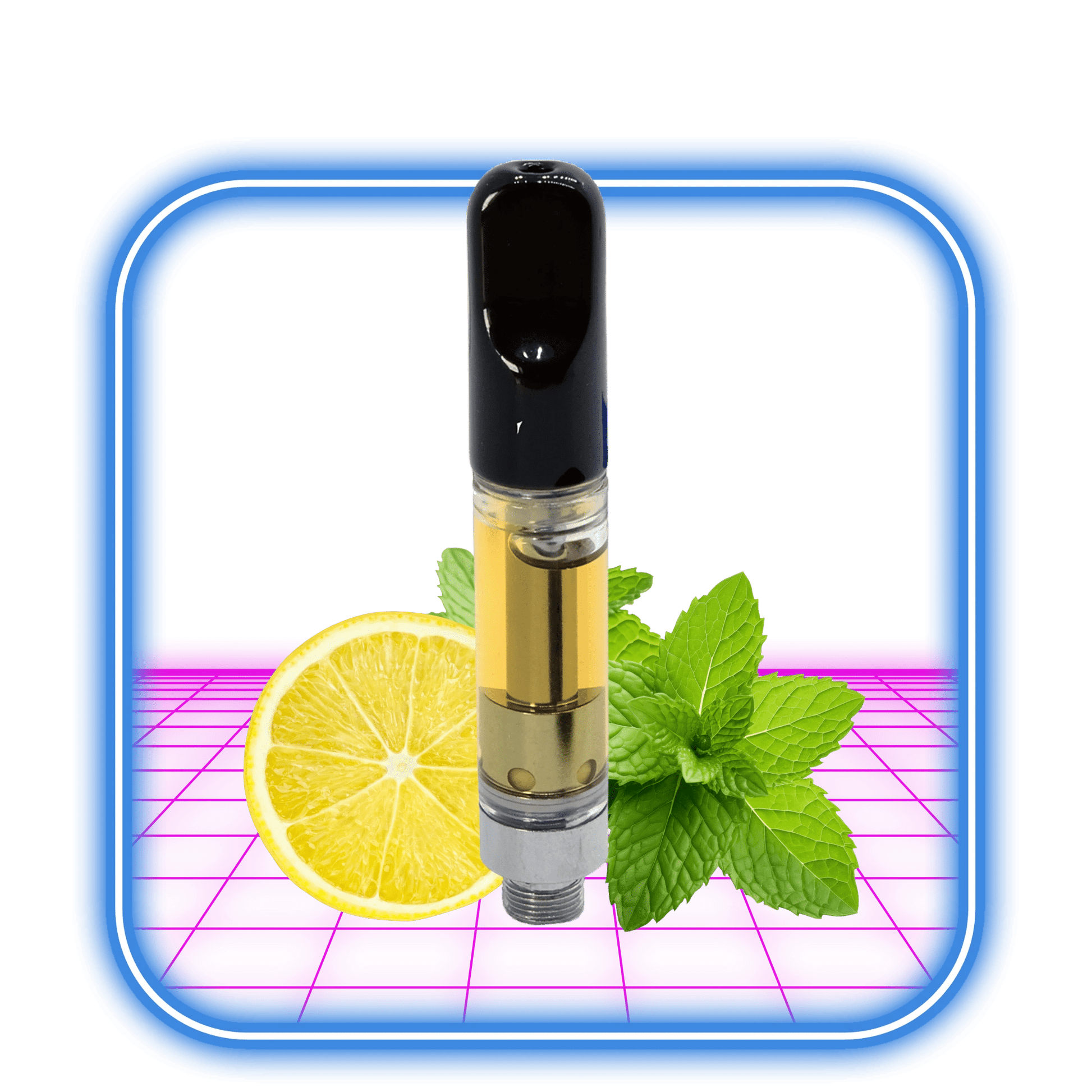 THCA 50% 510 Cartridge | Lemon Kush Mintz (Hybrid) - 1ml Live Resin Destillat - HiMood.se - HiMood