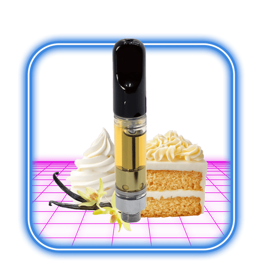 THCA 50% 510 Cartridge | Wedding Cake (Hybrid/Indica) - 1ml Live Resin Destillat - HiMood.se - HiMood