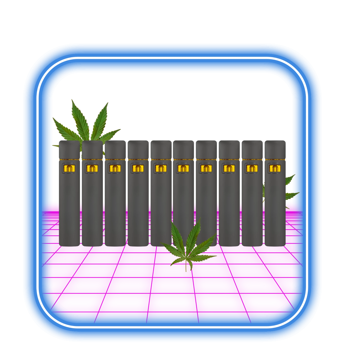 THCA Vape 50% | 2ml Live Resin Destillat - 10pack Bundle