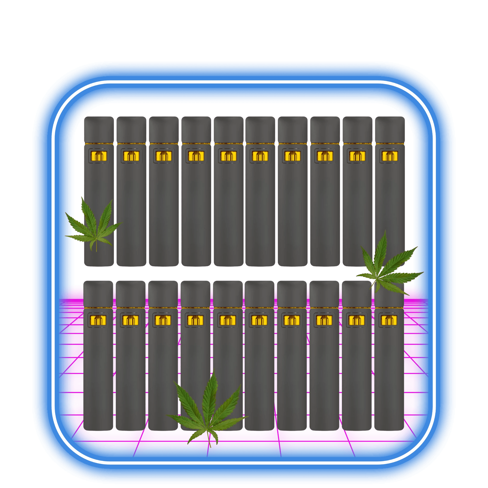 THCA Vape 50% | 2ml Live Resin Destillat - 20pack - SANTA BUNDLE 🎁 - HiMood.se - HiMood
