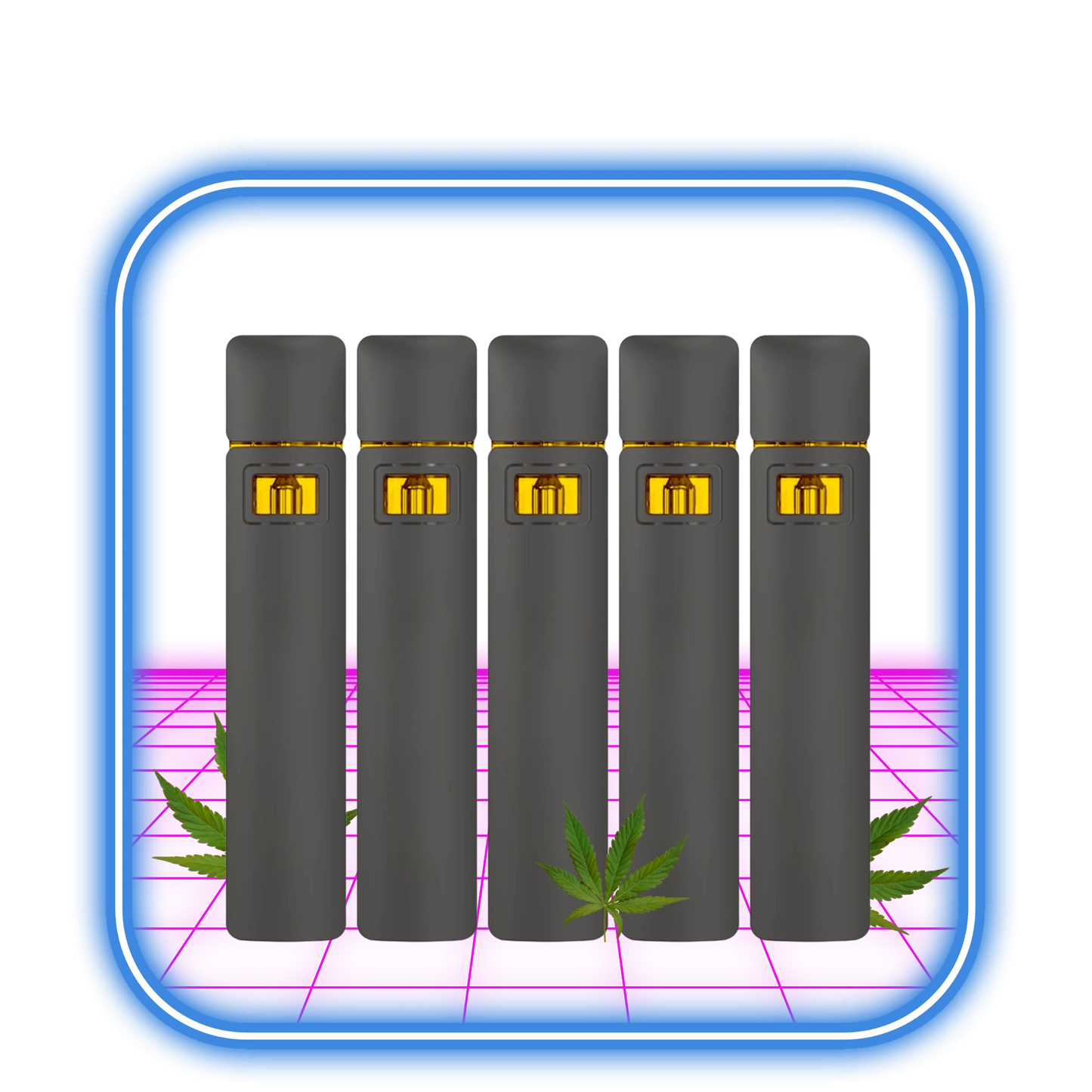 THCA Vape 50% | 2ml Live Resin Destillat - 5pack Bundle