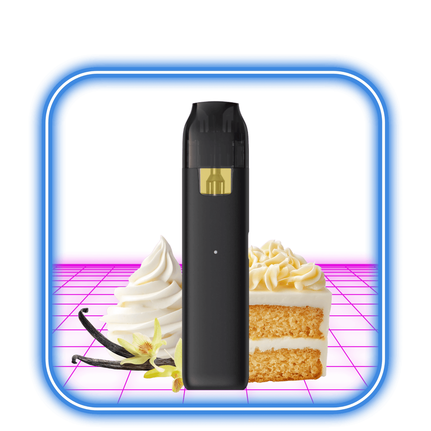 THCA Vape 50% | Wedding Cake (Hybrid/Indica) - 0.5ml Live Resin Destillat - HiMood.se - HiMood