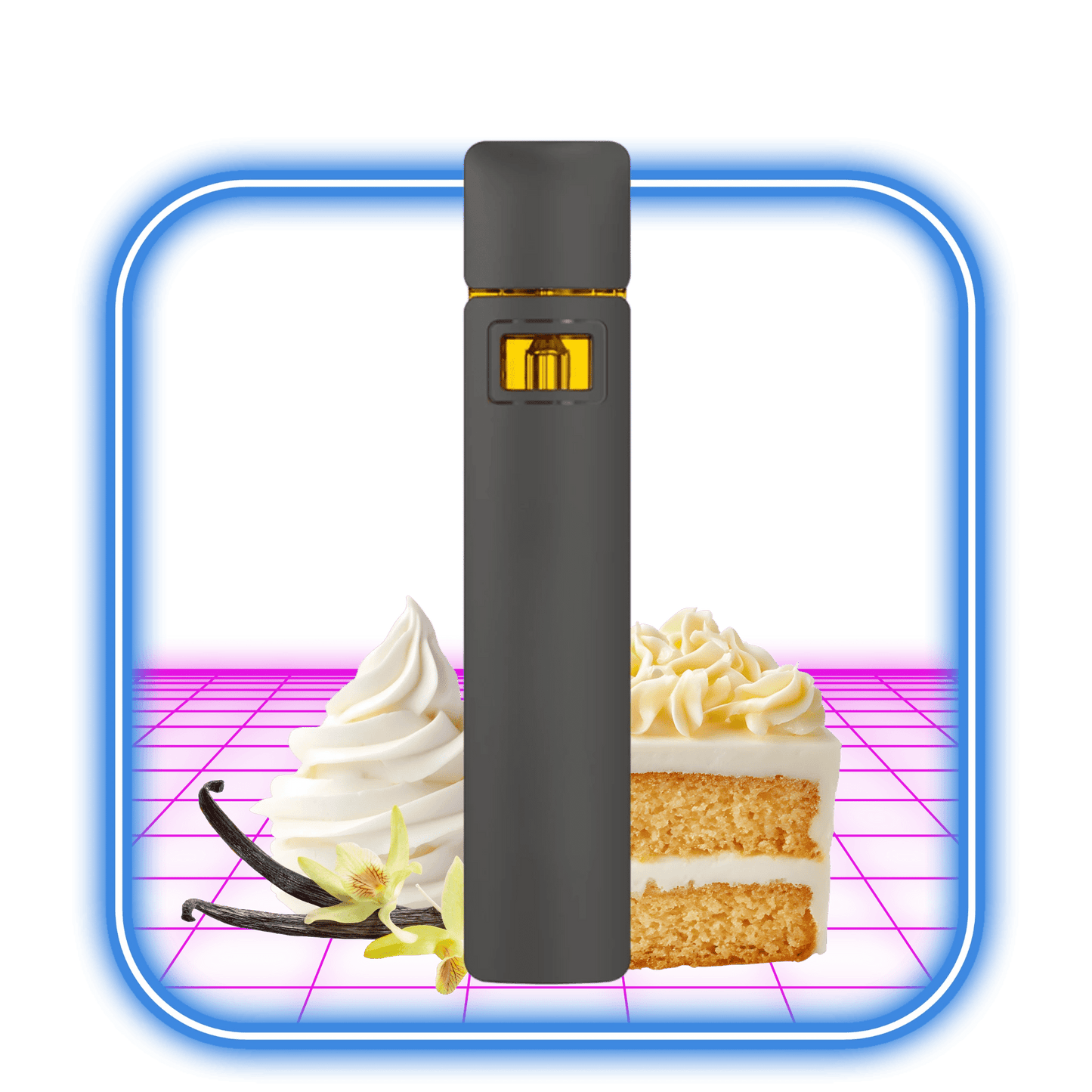 THCA Vape 50% | Wedding Cake (Hybrid/Indica) - 2ml Live Resin Destillat (Veckans Deal - 15%) - HiMood.se - HiMood