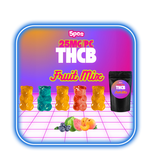 THCB Gummies Fruit Mix (5-pack) 25mg/st - Tårtdekoration