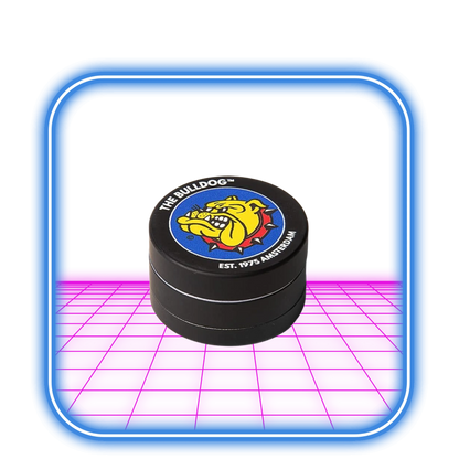 The Bulldog | Original Black Amsterdam Metal Grinder 35mm - 3-Part