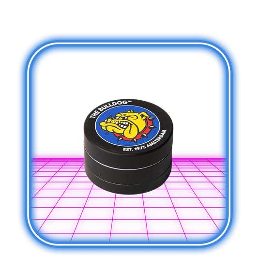 The Bulldog | Original Black Amsterdam Metal Grinder 35mm - 3-Part