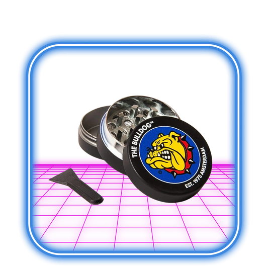 The Bulldog | Original Black Amsterdam Metal Grinder 35mm - 3-Part
