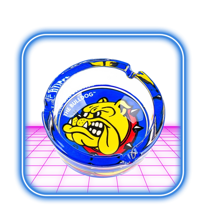 The Bulldog | Original Blue Glas Askfat