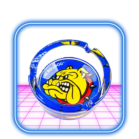 The Bulldog | Original Blue Glas Askfat