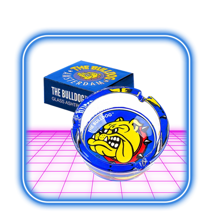 The Bulldog | Original Blue Glas Askfat