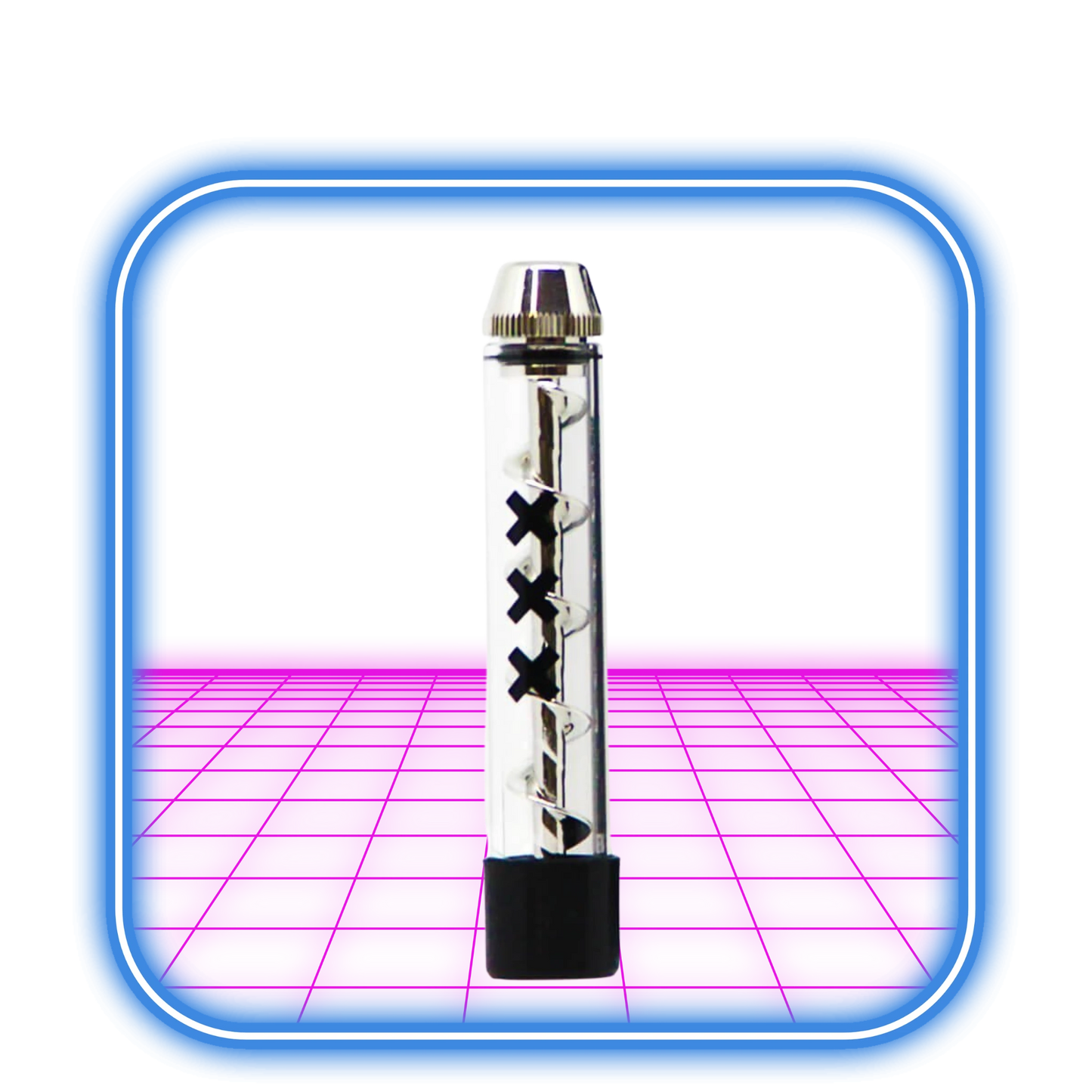 Twist 'n Smoke - Twisted Glass Blunt Silver Amsterdam Special Edition